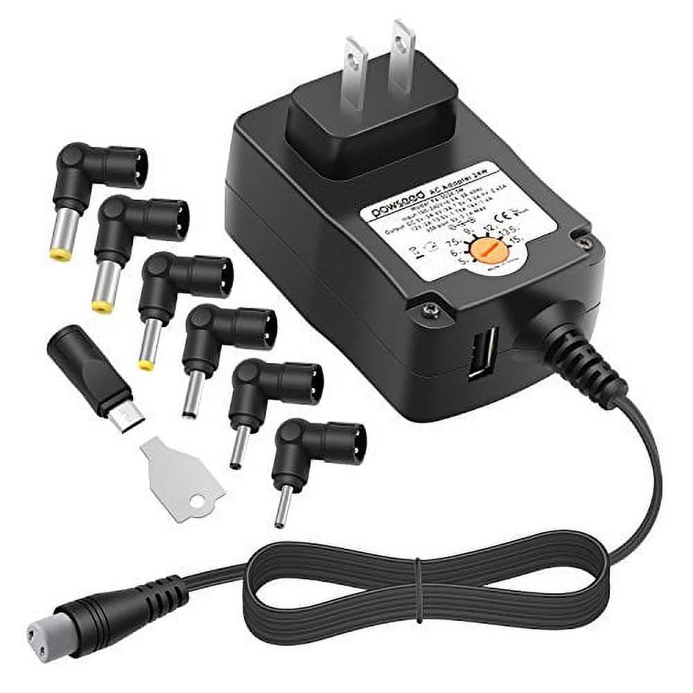 24W Multi Voltage Charger Power Supply Adapter J556