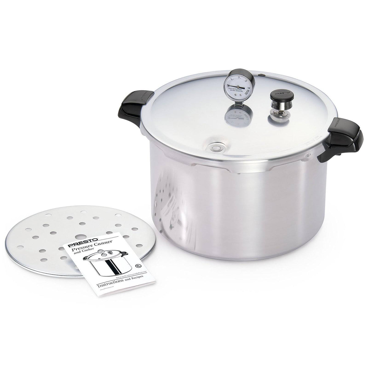 16-Quart Aluminum Pressure Cooker/Canner V4025