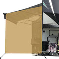 RV Awning Side Sun Shade Screen 9'X7' Beige Mesh Camper Sunshade A283