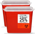5 Quart Sharps Container with Horizontal Drop Lid I82670