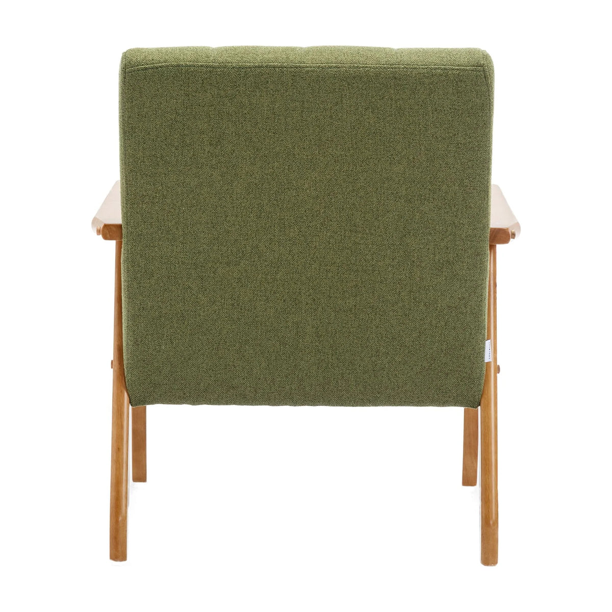 Accent Chairs Set of 2 with Side Table, Wood and Fabric Armchairs P35353