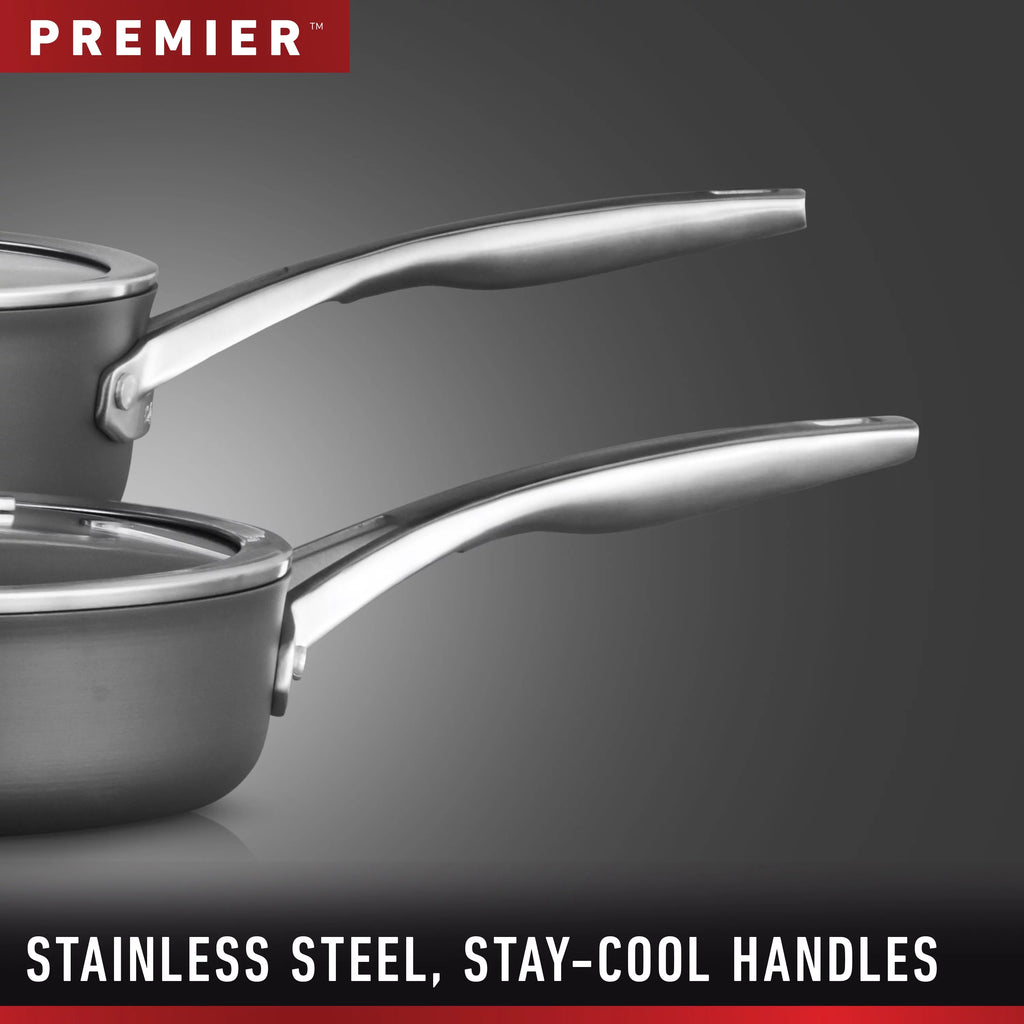 11 Piece Hard Anodized Aluminum Nonstick Pots & Pans Set K716