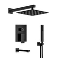 10 in. Wall Mount Shower Head and Tub Faucet 2.5 GPM Matte Black Z94968