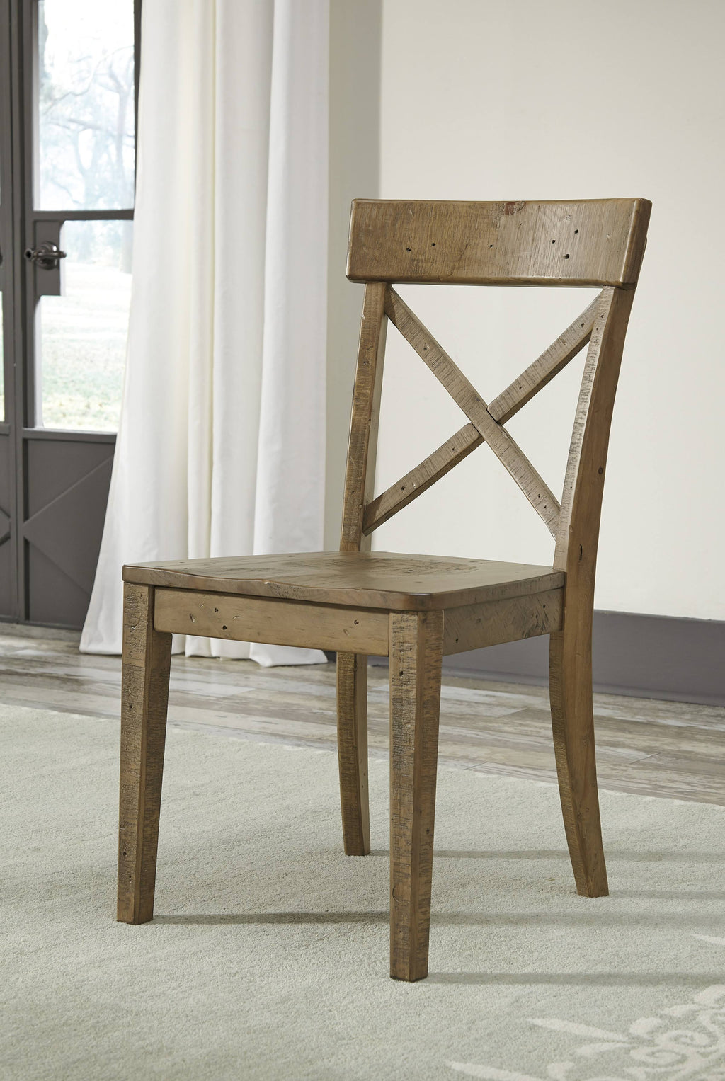 Brown Dining Side Chair Set of 2 D91633