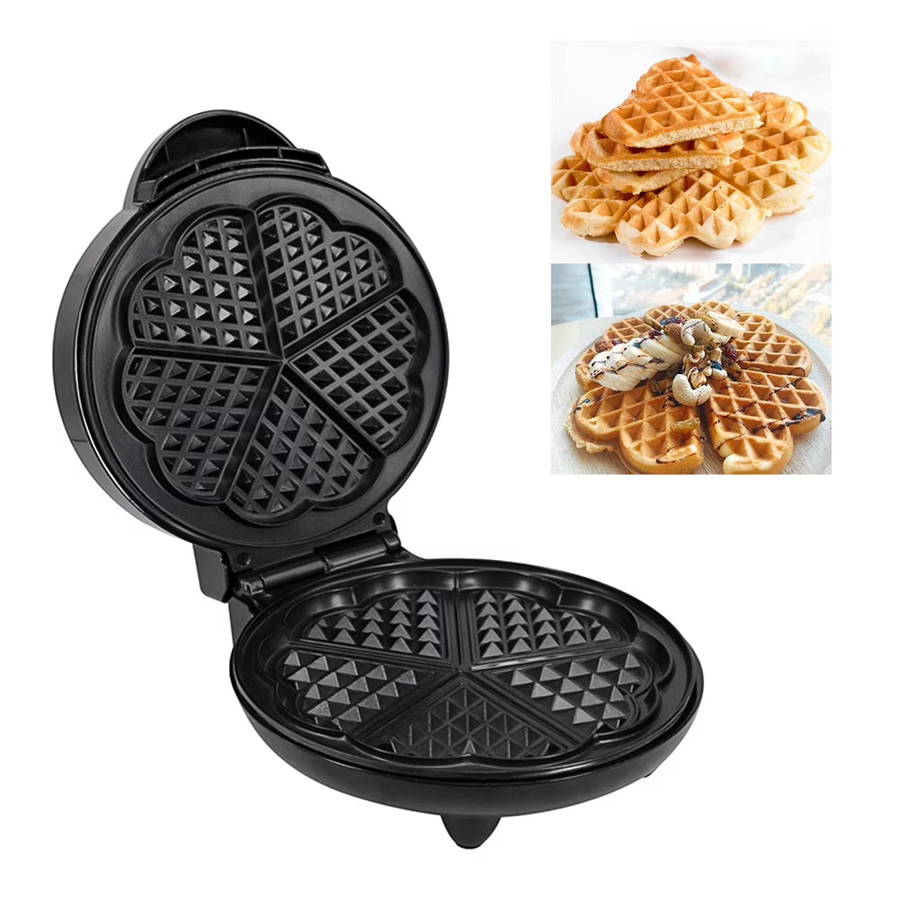 1000W Heart-Shaped Waffle Maker Q405