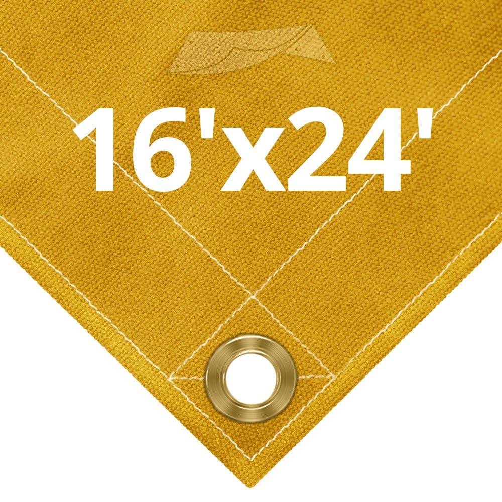 10 oz Tan Canvas Tarps 16 x 24 C59729