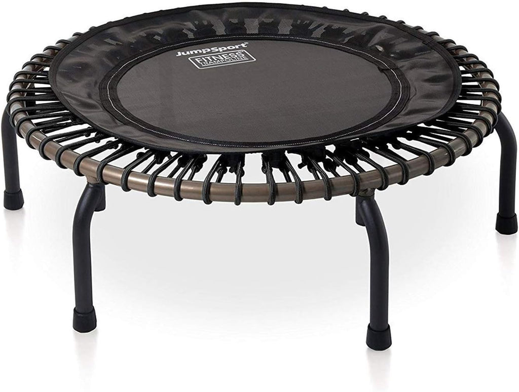 Black 39-Inch Fitness Rebounder Trampoline with Steel Handle Bar Q537113