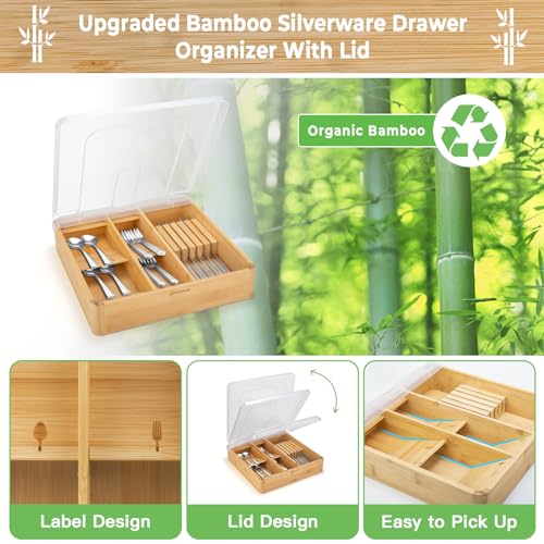 Black 5 Compartments Plastic Utensil Holder with Lid V355