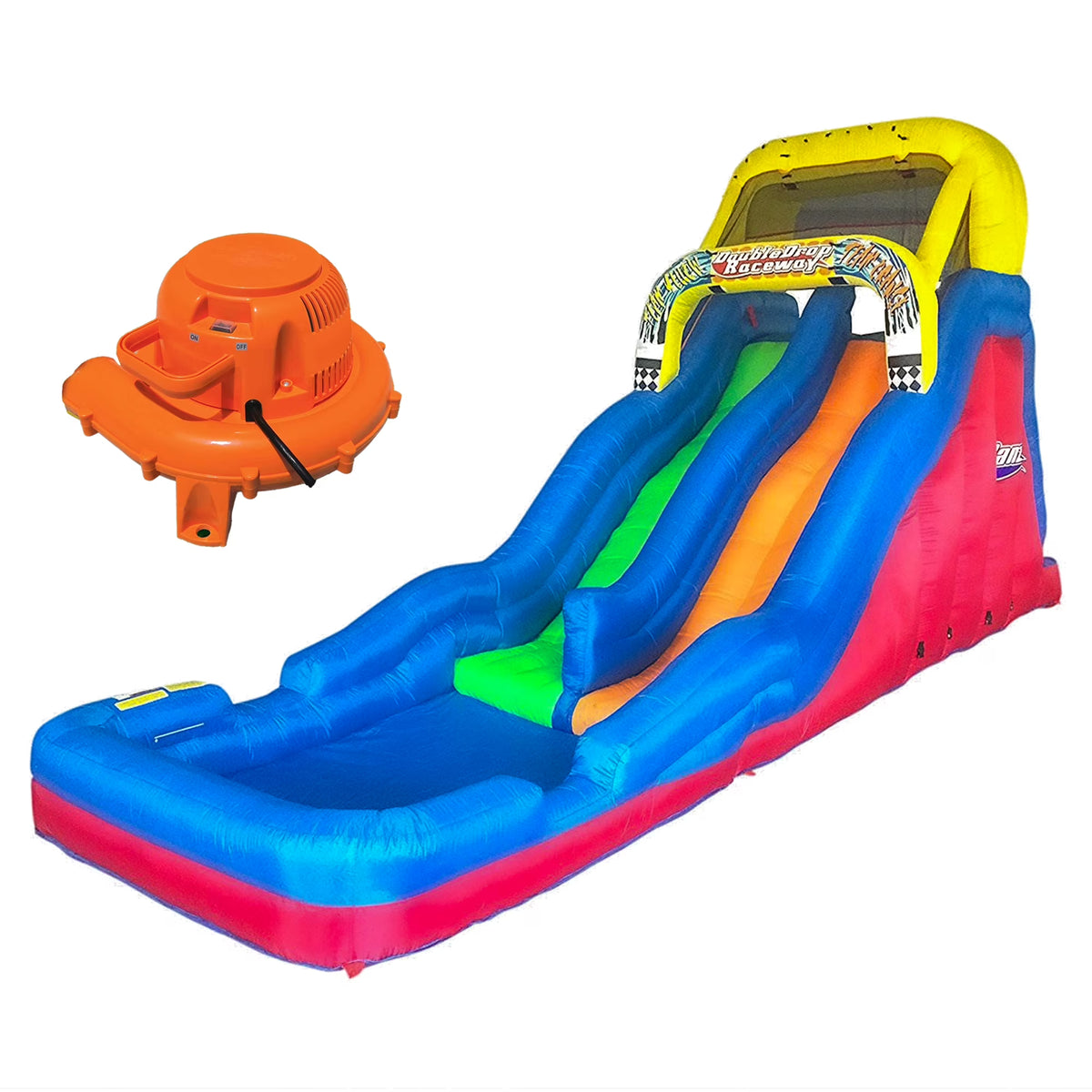 Double Drop 2 Lane Inflatable Water Slide U899213