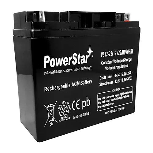 12V 22Ah Sealed Lead Acid AGM Rechargeable Deep Cycle Battery Y972