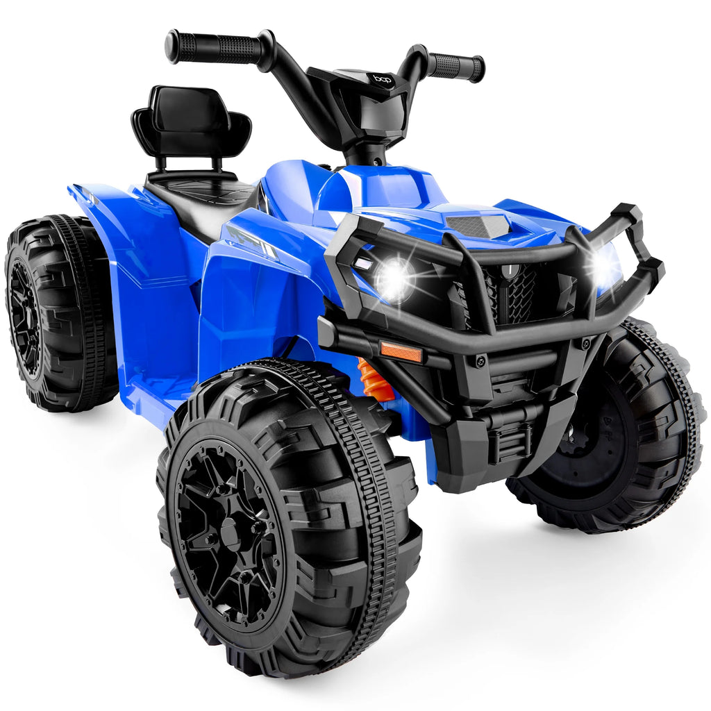 12V Kids Ride-On ATV Quad with LED Lights, Black U288