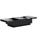 Black Extendable Coffee Table with 2 Drawers C76182
