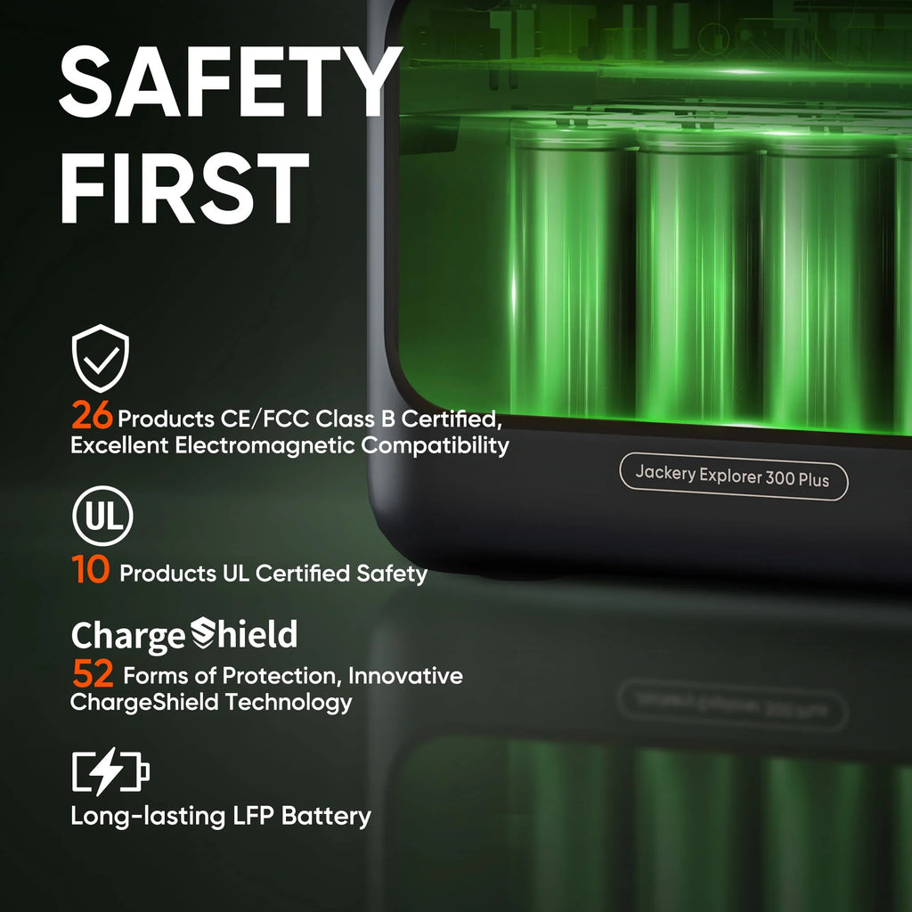 Portable Power Station, 288Wh LiFePO4 Battery U363136