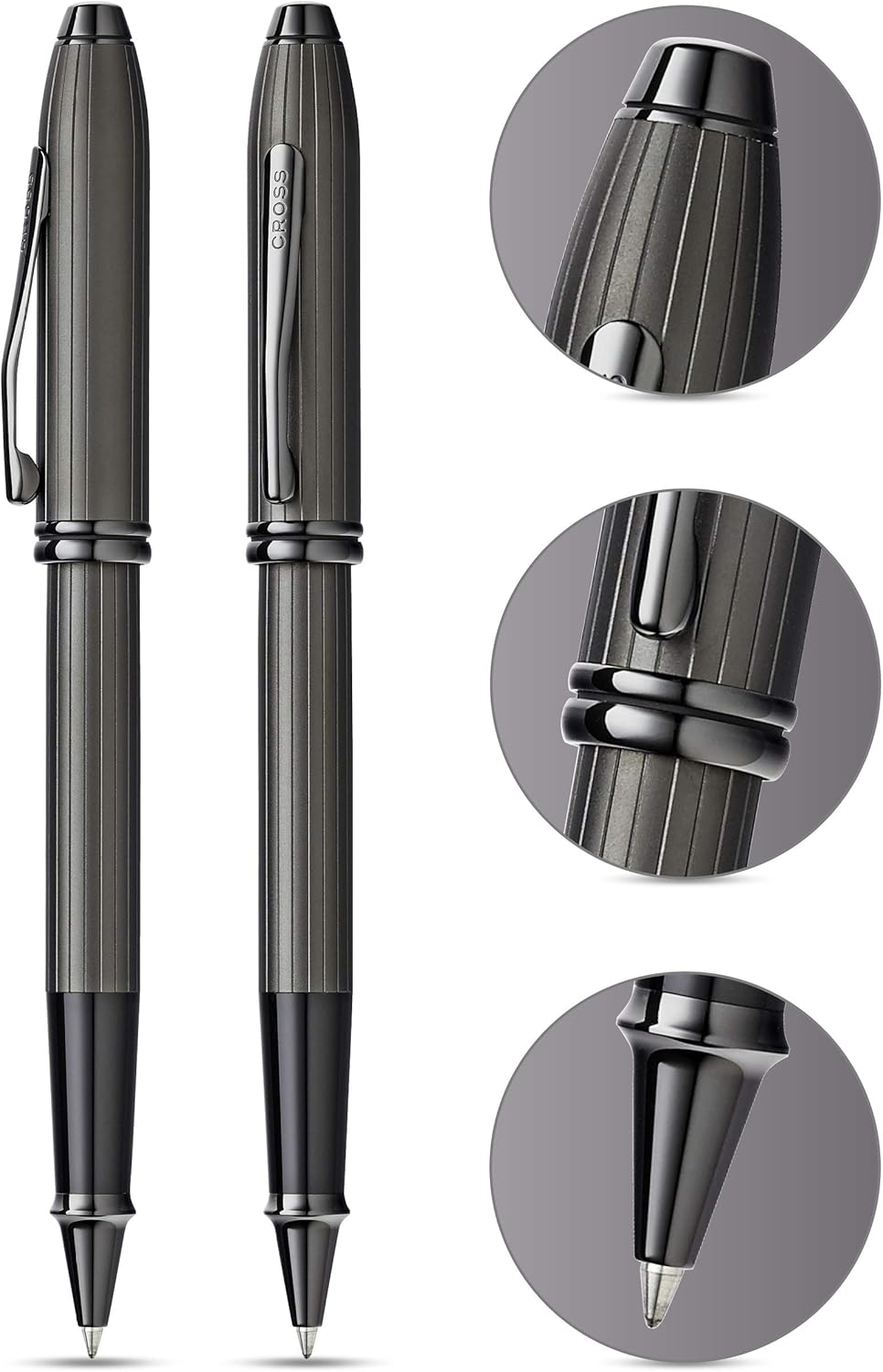 Matt Black Rollerball Pen with Gift Box S453