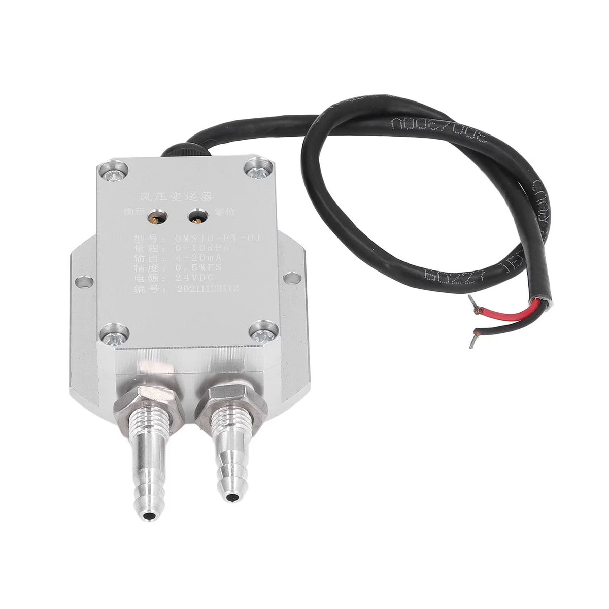 Wind Pressure Transmitter Sensor Transducer 0‑10Kpa 4‑20mA 24V DC W1181