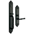 Satin Black Single Cylinder Mortise Handleset Trim C382966