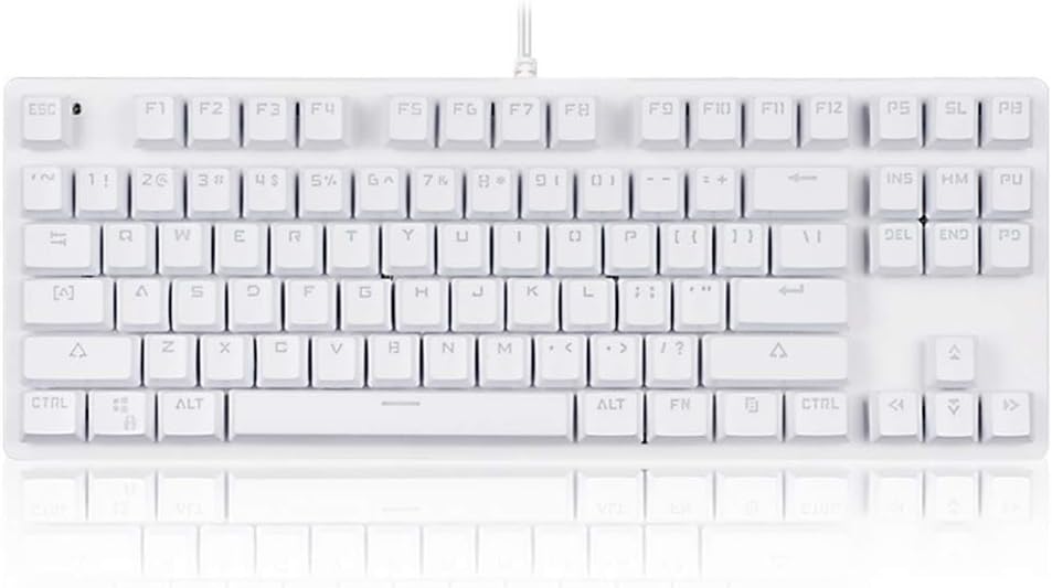RGB Mechanical Gaming Keyboard 87Key Blue Switch LED Backlit Round Keycaps D591