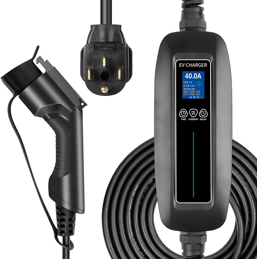 40Amp Level 2 Electric Vehicle Charger SAE J1772 NEMA14-50 25ft I8846