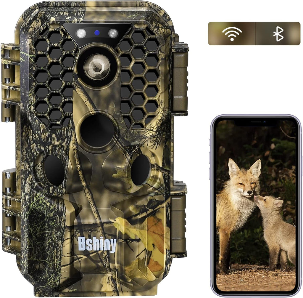 4K 30MP Night Vision Motion Activated Waterproof WiFi Trail Camera Pack of 2 L67275