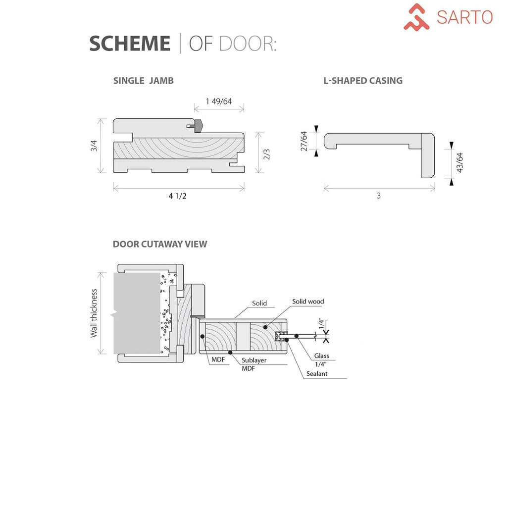 Painted White Solid Wood Interior Double Doors M372968