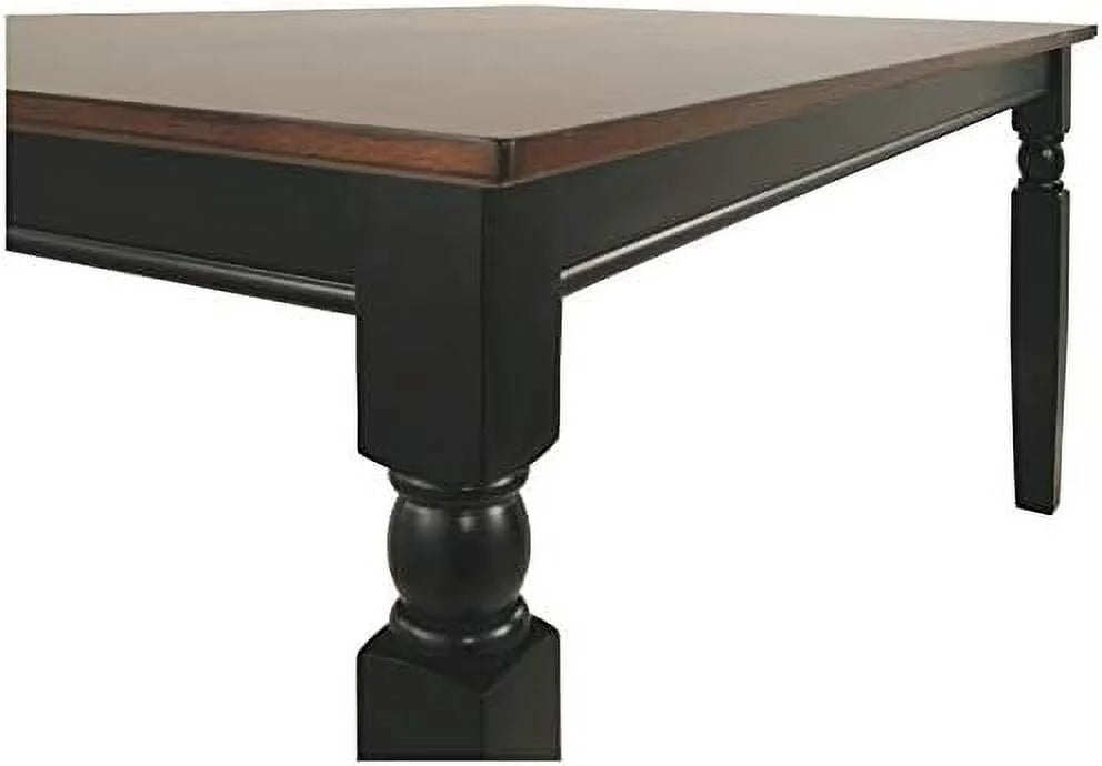 Solid Two-Toned Rectangular Dining Table A6440