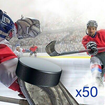 Hockey Pucks Bulk 50 per Case Z40714