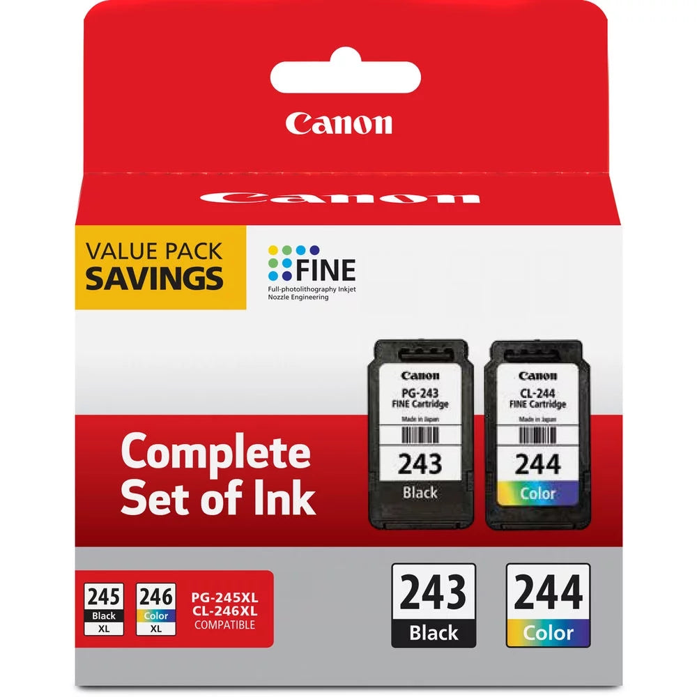 Black Ink and Color Inkjet Cartridge Value Pack F8539