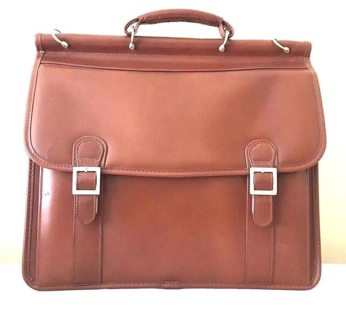 Brown Double Compartment Laptop Case M731687