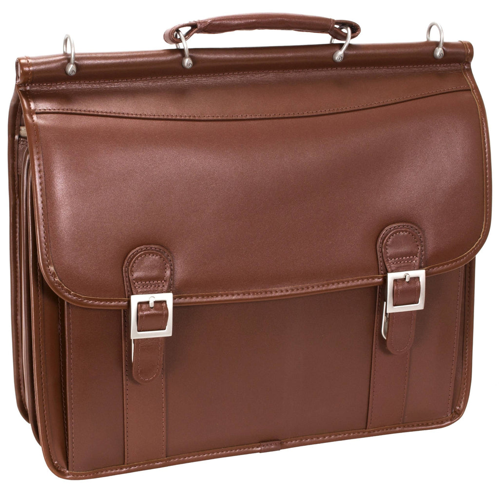 Brown Double Compartment Laptop Case M731687