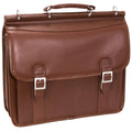 Brown Double Compartment Laptop Case M731687