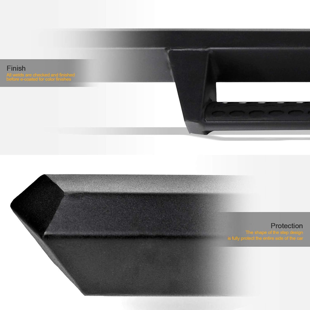 Matte Black Nerf Bars Running Boards for Ford F150 Super Duty T336502