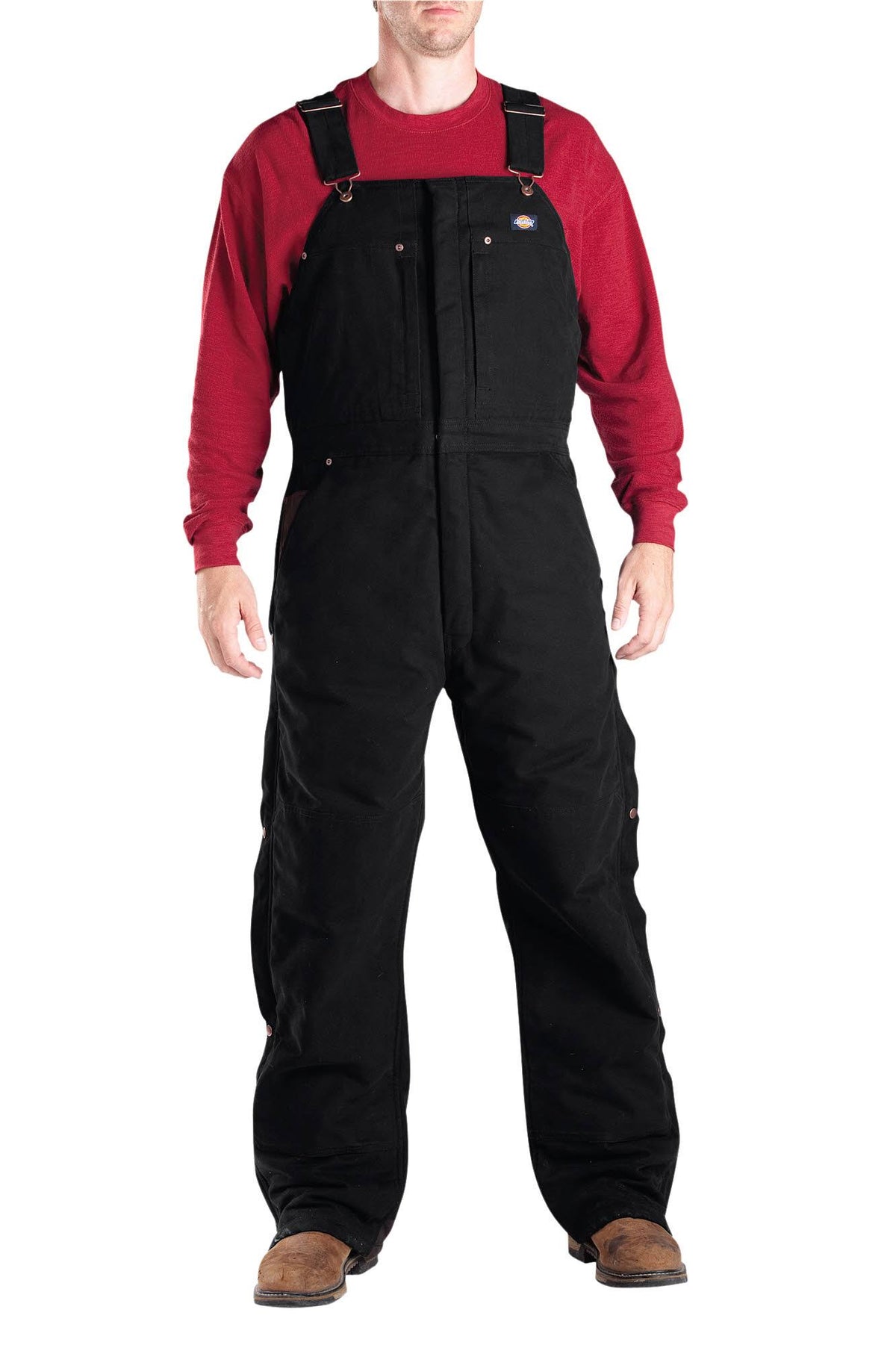 Black Insulated Bib Overall Y1776