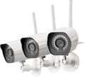 White 1080p 3 Pack Wireless Security Camera S38294