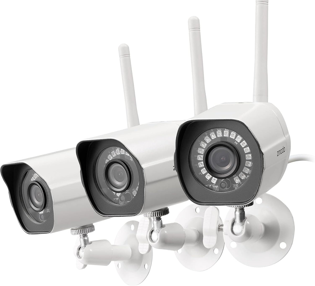 White 1080p 3 Pack Wireless Security Camera S38294