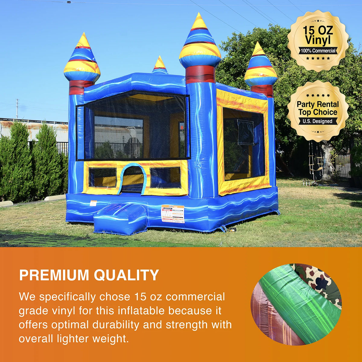 Commercial Grade Bounce House with Blower 13x13 Z267