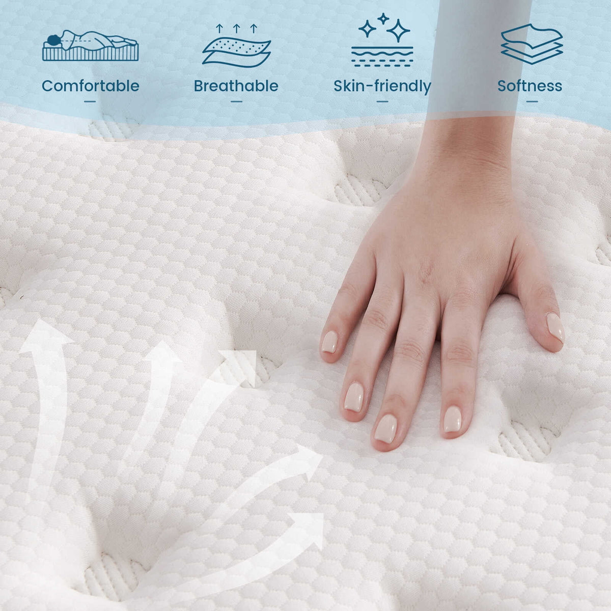 10 Inch Memory Foam Hybrid Twin Mattress I542725