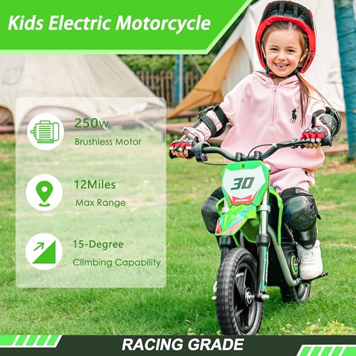 Blue 36V Electric Dirt Bike with 14'' Off-Road Knobby Tires C933464