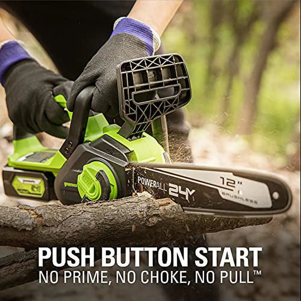 24V 12-inch Brushless Chainsaw with Battery and Charger P5165
