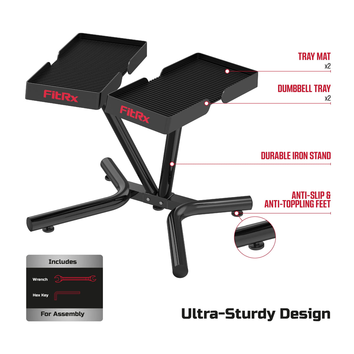 Dumbbell and Kettlebell Weight Rack Stand K29170