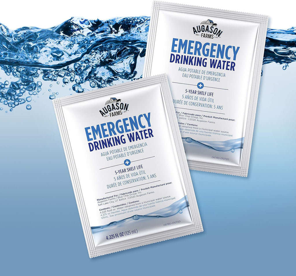 4.22 oz Pack 100 Emergency Drinking Water S887405