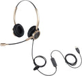 Gold USB Headset with Noise Cancelling Microphone G814