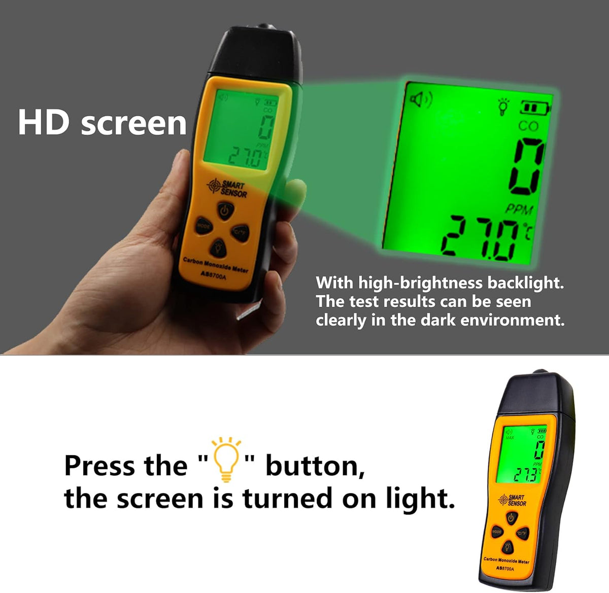 Handheld Carbon Monoxide Meter with LCD Display G978611