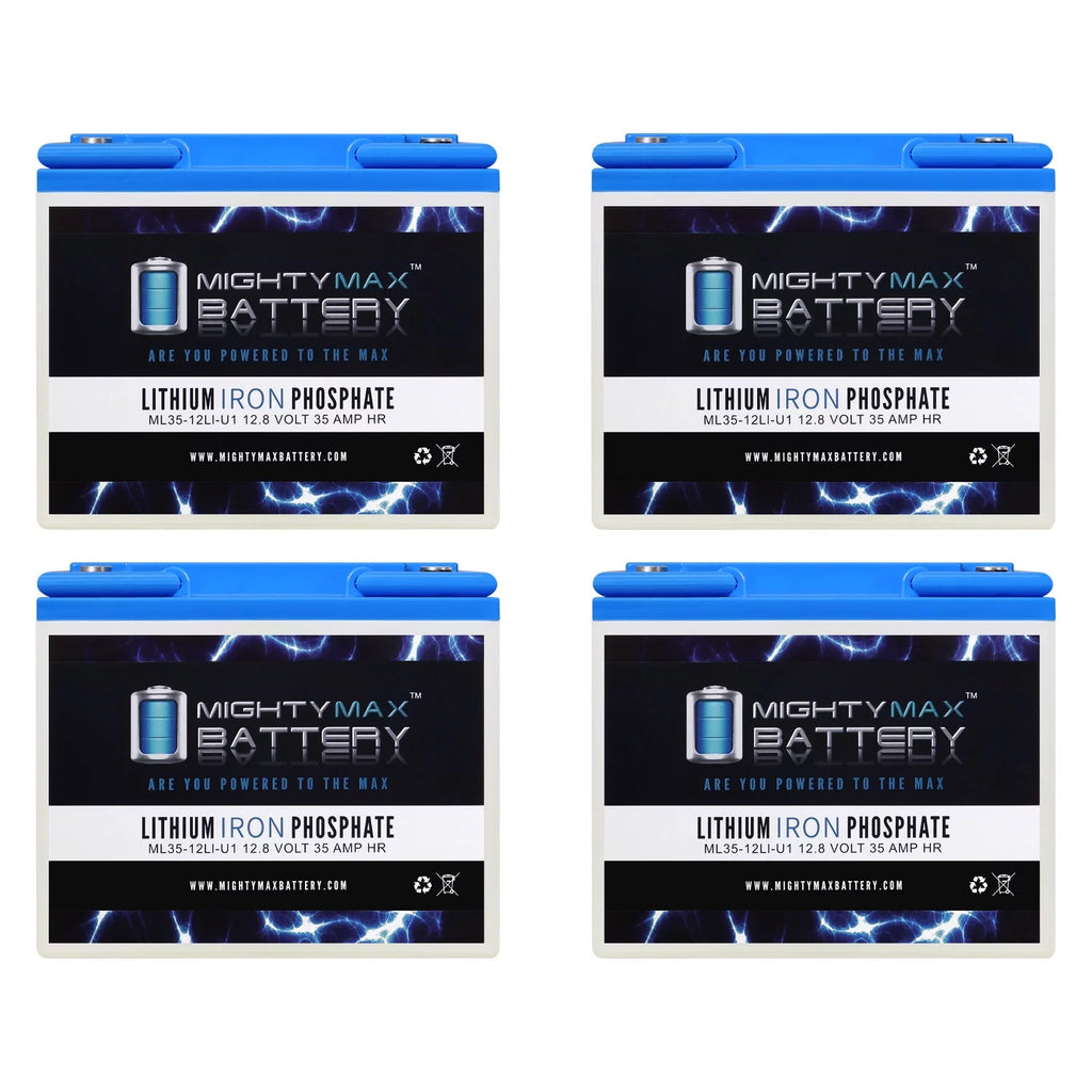 12V 35AH U1 Lithium Replacement Battery 4 Pack Y54799
