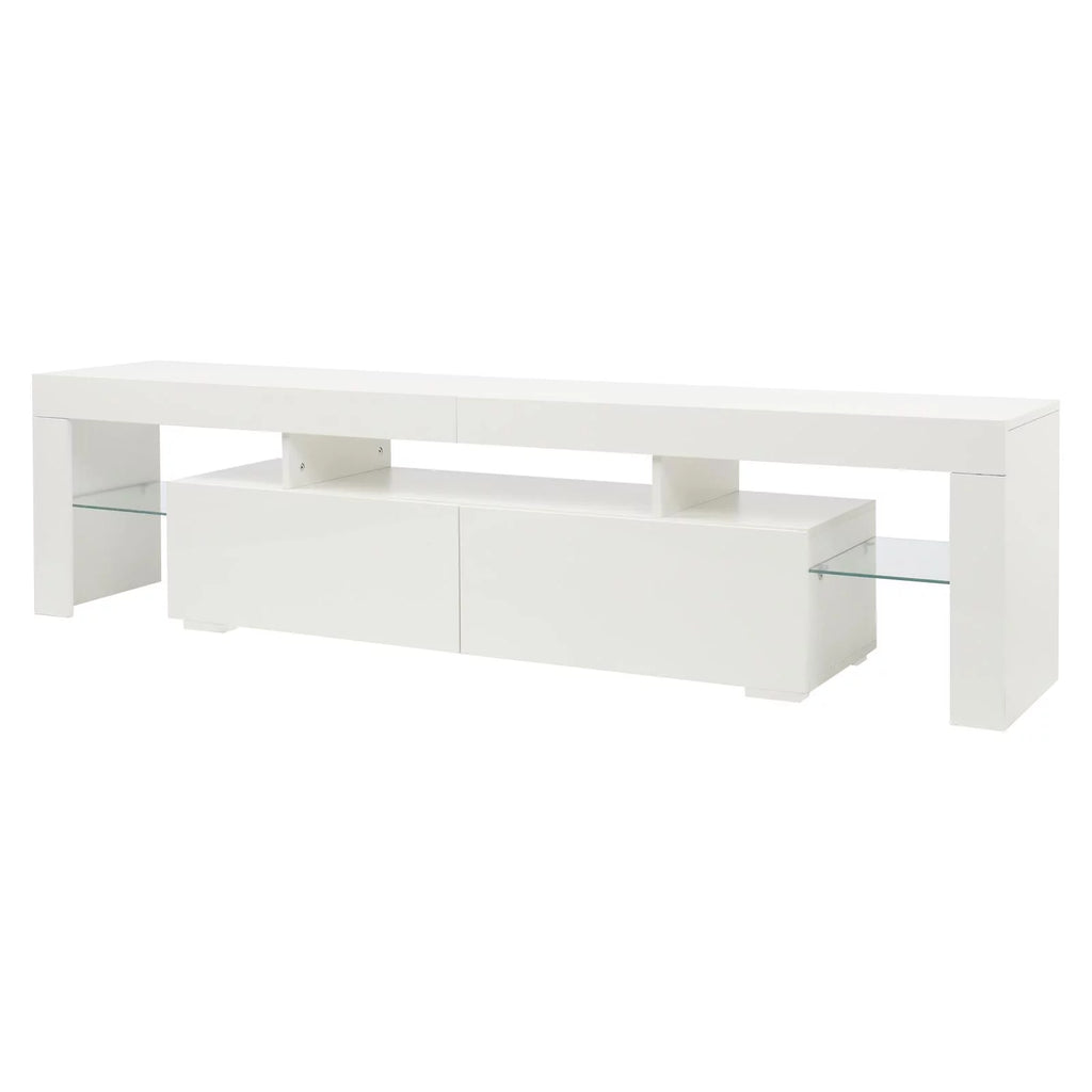 High Gloss TV Stand Cabinet with 2 Storage Drawers X5407