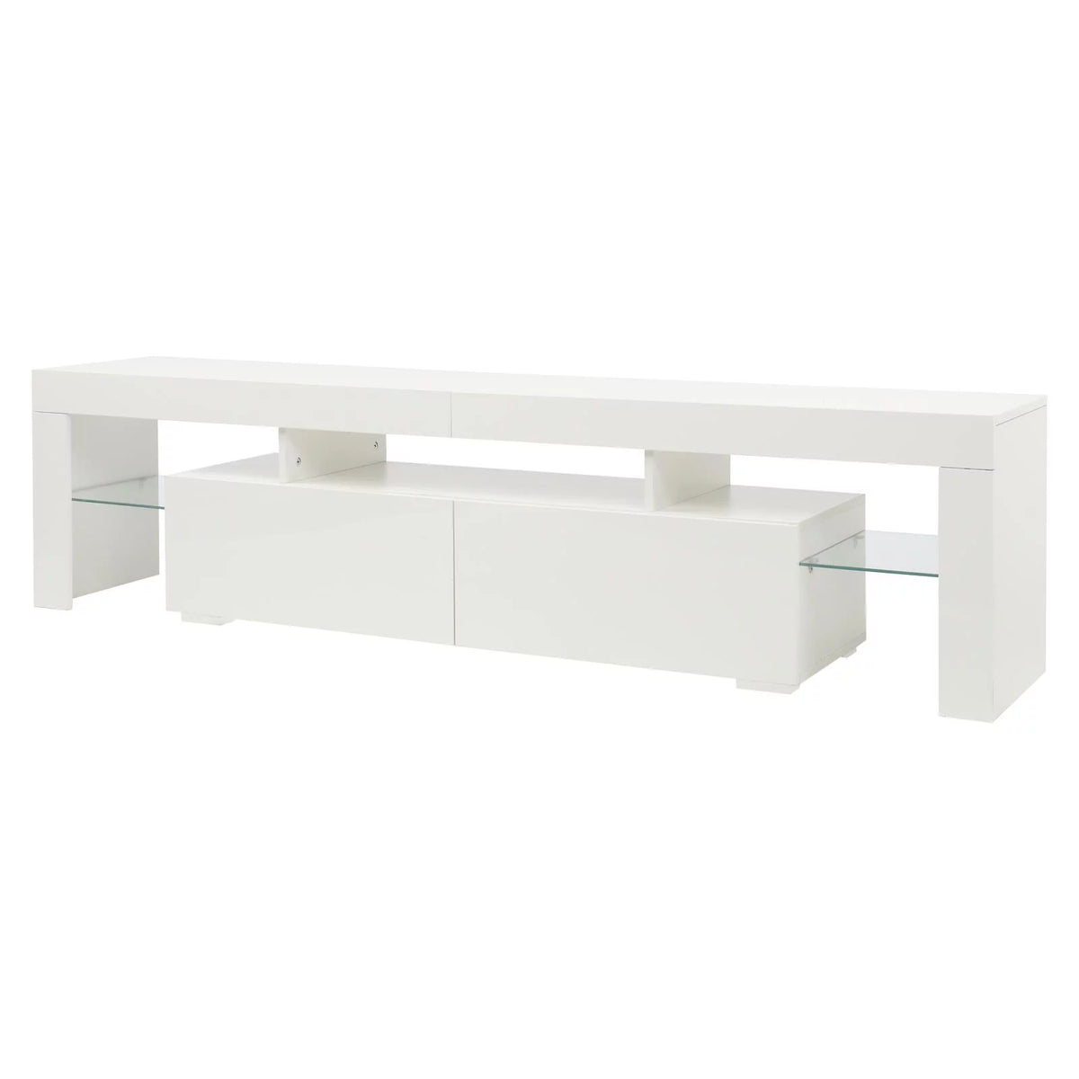 High Gloss TV Stand Cabinet with 2 Storage Drawers X5407