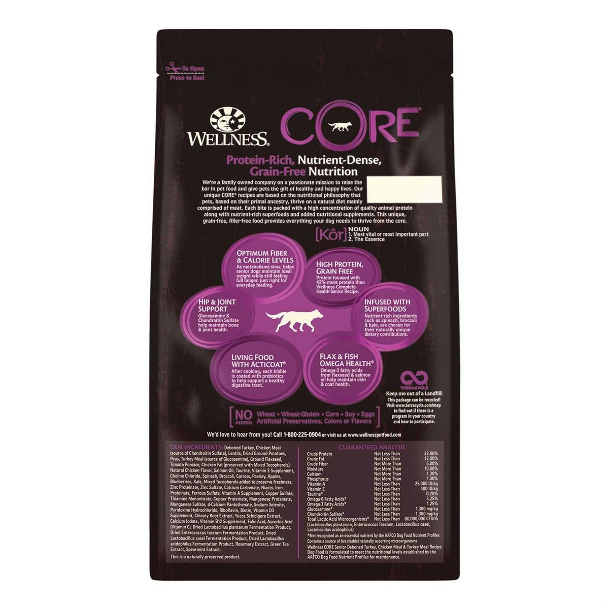 Natural Grain Free Senior Dry Dog Food I815