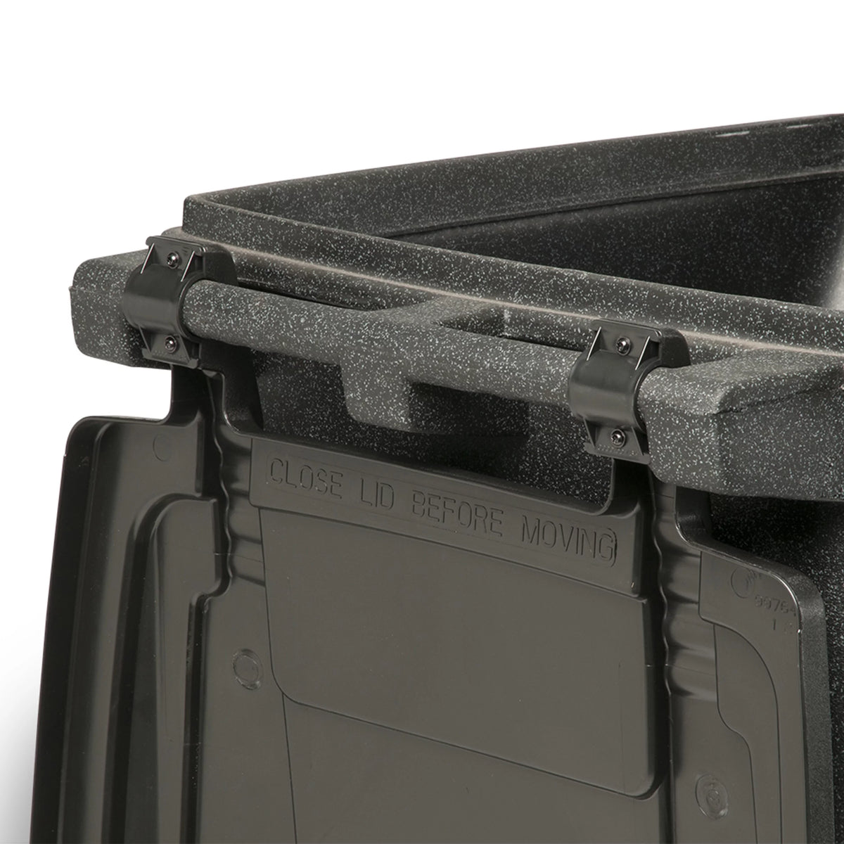 64 Gal. Trash Can with Quiet Wheels and Lid G3605