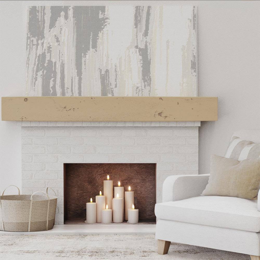 Natural Golden Oak Faux Wood Fireplace Mantel C222001