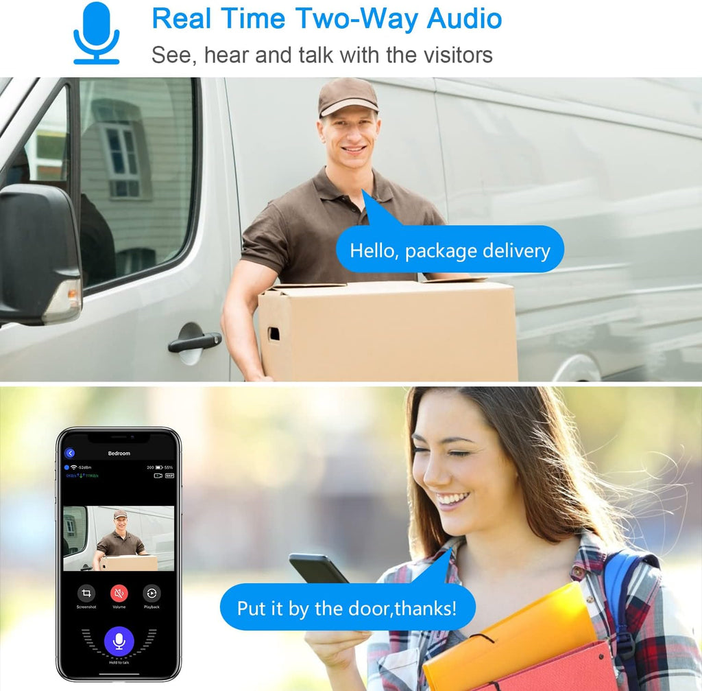 Wireless Video Doorbell Camera 1080P WiFi with Chime Z578707