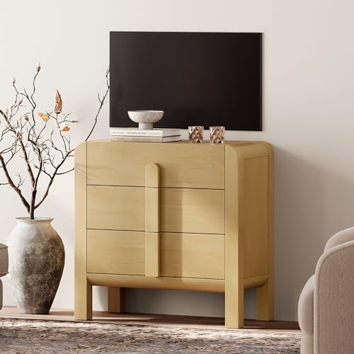 Oak 3 Drawer Wood Dresser Z5147